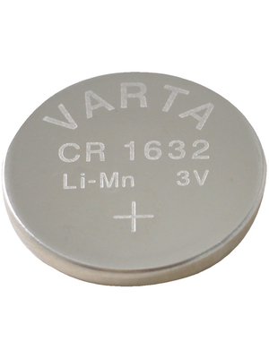 VARTA - CR1632 - Button cell battery,  Lithium, 3 V, 140 mAh, CR1632, VARTA