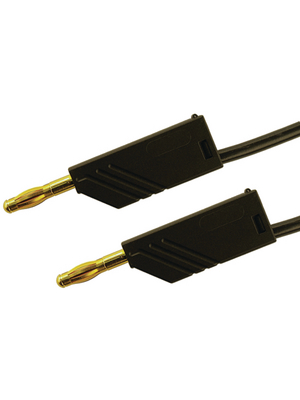 SKS Kontakttechnik - MLN 25/2.5 AU SCHWARZ / BLACK - Test lead ? 4 mm black 25 cm 2.5 mm2 CAT I, MLN 25/2.5 AU SCHWARZ / BLACK, SKS Kontakttechnik