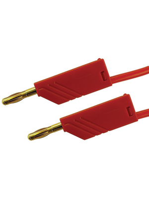 SKS Kontakttechnik - MLN 25/2.5 AU ROT / RED - Test lead ? 4 mm red 25 cm 2.5 mm2 CAT I, MLN 25/2.5 AU ROT / RED, SKS Kontakttechnik