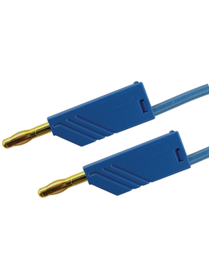 SKS Kontakttechnik - MLN 25/2.5 AU BLAU / BLUE - Test lead ? 4 mm blue 25 cm 2.5 mm2 CAT I, MLN 25/2.5 AU BLAU / BLUE, SKS Kontakttechnik