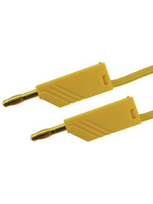 SKS Kontakttechnik - MLN 100/2.5 AU GELB / YELLOW - Test lead ? 4 mm yellow 100 cm 2.5 mm2 CAT I, MLN 100/2.5 AU GELB / YELLOW, SKS Kontakttechnik