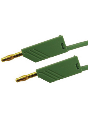 SKS Kontakttechnik - MLN 100/2.5 AU GRN / GREEN - Test lead ? 4 mm green 100 cm 2.5 mm2 CAT I, MLN 100/2.5 AU GRN / GREEN, SKS Kontakttechnik