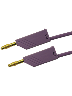 SKS Kontakttechnik - MLN 100/2.5 AU VIOLETT / VIOLE - Test lead ? 4 mm violet 100 cm 2.5 mm2 CAT I, MLN 100/2.5 AU VIOLETT / VIOLE, SKS Kontakttechnik