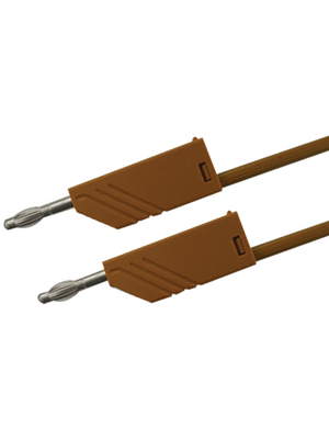 SKS Kontakttechnik - MLN 200/2.5 BRAUN / BROWN - Test lead ? 4 mm brown 200 cm 2.5 mm2 CAT I, MLN 200/2.5 BRAUN / BROWN, SKS Kontakttechnik