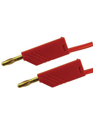 SKS Kontakttechnik - MLN 200/2.5 AU ROT / RED - Test lead ? 4 mm red 200 cm 2.5 mm2 CAT I, MLN 200/2.5 AU ROT / RED, SKS Kontakttechnik