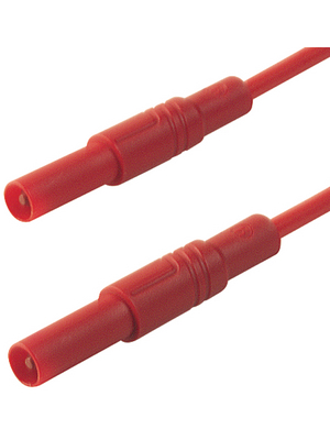 SKS Kontakttechnik - MLS GG 25/2.5 ROT / RED - Safety test lead ? 4 mm red 25 cm 2.5 mm2 CAT III, MLS GG 25/2.5 ROT / RED, SKS Kontakttechnik