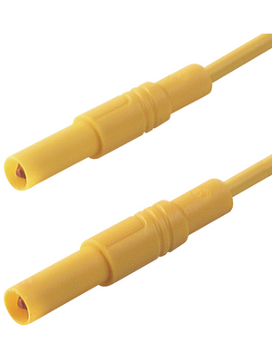 SKS Kontakttechnik - MLS GG 25/2.5 GELB / YELLOW - Safety test lead ? 4 mm yellow 25 cm 2.5 mm2 CAT III, MLS GG 25/2.5 GELB / YELLOW, SKS Kontakttechnik