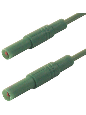 SKS Kontakttechnik - MLS GG 25/2.5 GRN / GREEN - Safety test lead ? 4 mm green 25 cm 2.5 mm2 CAT III, MLS GG 25/2.5 GRN / GREEN, SKS Kontakttechnik