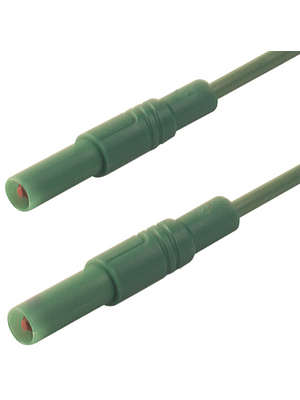 SKS Kontakttechnik - MLS GG 50/1 GRN / GREEN - Safety test lead ? 4 mm green 50 cm 1 mm2 CAT III, MLS GG 50/1 GRN / GREEN, SKS Kontakttechnik