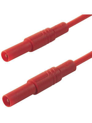SKS Kontakttechnik - MLS GG 50/2.5 ROT / RED - Safety test lead ? 4 mm red 50 cm 2.5 mm2 CAT III, MLS GG 50/2.5 ROT / RED, SKS Kontakttechnik