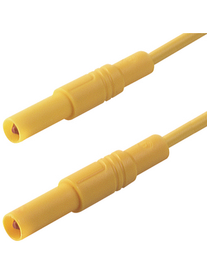 SKS Kontakttechnik - MLS GG 50/2.5 GELB / YELLOW - Safety test lead ? 4 mm yellow 50 cm 2.5 mm2 CAT III, MLS GG 50/2.5 GELB / YELLOW, SKS Kontakttechnik