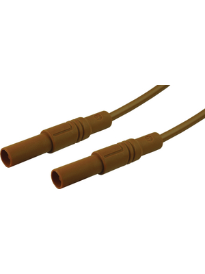 SKS Kontakttechnik - MLS GG 50/2.5 BRAUN / BROWN - Safety test lead ? 4 mm brown 50 cm 2.5 mm2 CAT III, MLS GG 50/2.5 BRAUN / BROWN, SKS Kontakttechnik