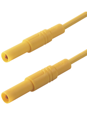 SKS Kontakttechnik - MLS GG 100/2.5 GELB / YELLOW - Safety test lead ? 4 mm yellow 100 cm 2.5 mm2 CAT III, MLS GG 100/2.5 GELB / YELLOW, SKS Kontakttechnik