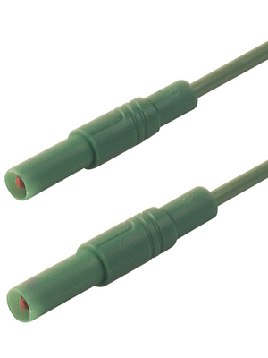 SKS Kontakttechnik - MLS GG 100/2.5 GRN / GREEN - Safety test lead ? 4 mm green 100 cm 2.5 mm2 CAT III, MLS GG 100/2.5 GRN / GREEN, SKS Kontakttechnik