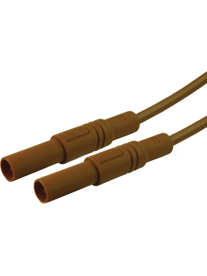SKS Kontakttechnik - MLS GG 100/2.5 BRAUN / BROWN - Safety test lead ? 4 mm brown 100 cm 2.5 mm2 CAT III, MLS GG 100/2.5 BRAUN / BROWN, SKS Kontakttechnik
