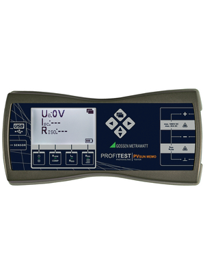 Gossen Metrawatt - PROFITEST PV SUN MEMO - PV Test Instrument 1000 VDC 20 ADC, PROFITEST PV SUN MEMO, Gossen Metrawatt