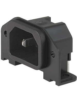 Schurter - GSP1.8201.121 - Flush-type device plug C14 Screw mounting, GSP1.8201.121, Schurter