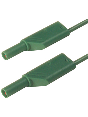 SKS Kontakttechnik - MLS WS 25/2.5 GRUEN / GREEN - Safety test lead ? 4 mm green 25 cm 2.5 mm2 CAT II, MLS WS 25/2.5 GRUEN / GREEN, SKS Kontakttechnik