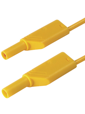 SKS Kontakttechnik - MLS WS 100/2.5 GELB / YELLOW - Safety test lead ? 4 mm yellow 100 cm 2.5 mm2 CAT II, MLS WS 100/2.5 GELB / YELLOW, SKS Kontakttechnik