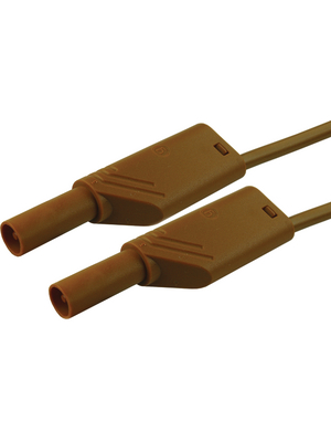 SKS Kontakttechnik - MLS WS 100/2.5 BRAUN / BROWN - Safety test lead ? 4 mm brown 100 cm 2.5 mm2 CAT II, MLS WS 100/2.5 BRAUN / BROWN, SKS Kontakttechnik