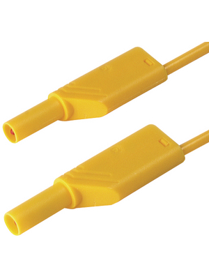 SKS Kontakttechnik - MLS WS 200/2.5 GELB / YELLOW - Safety test lead ? 4 mm yellow 200 cm 2.5 mm2 CAT II, MLS WS 200/2.5 GELB / YELLOW, SKS Kontakttechnik