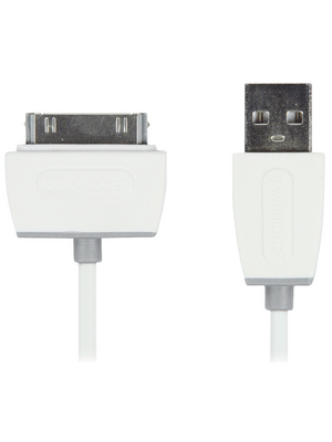 Bandridge - BBM39100W10 - Sync and charging cable for iPod/iPhone/iPad white, BBM39100W10, Bandridge