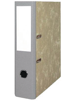 Biella - 105407.25 - BIELLA lever arch file 7cm marble grey, 105407.25, Biella