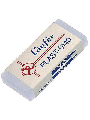 Laeufer - PLAST-0140 - L?UFER plastic eraser 46 x 20 x 9 mm, PLAST-0140, L?ufer