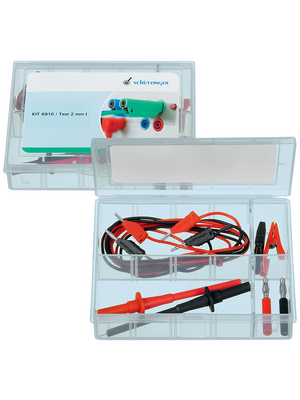 Schtzinger - KIT 6910 / TEST 2 MM I - Test Lead Set ? 2 mm red + black, KIT 6910 / TEST 2 MM I, Schtzinger