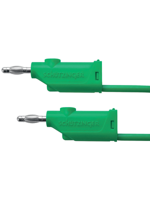 Schtzinger - MFK 20 / 2.5 / 50 / GN - Test lead ? 4 mm green 50 cm 2.5 mm2 CAT I, MFK 20 / 2.5 / 50 / GN, Schtzinger