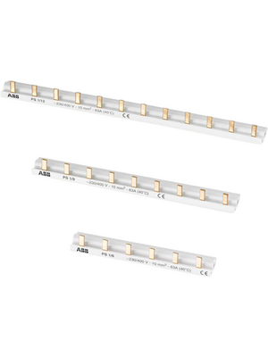 ABB - PS1/12 - Busbar, 1-phase, 12 Pins,   63  A, PS1/12, ABB