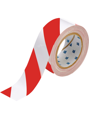Brady - 104318 - Floor marking tape red/white 50.8 mmx30 m PU=Reel of 30 meter, 104318, Brady