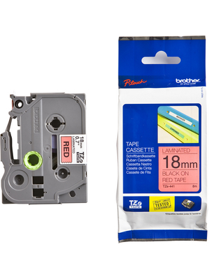 Brother - TZE-441 - Tape 18 mm black on red, TZE-441, Brother