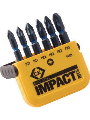 C.K Tools - T4511 - Bit set, 6 p. 50 mm, T4511, C.K Tools