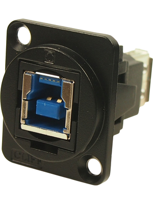 Cliff - CP30206NMB - USB Adapter in XLR Housing 1 x USB 3.0 B, 1 x USB 3.0 A 9P, CP30206NMB, Cliff