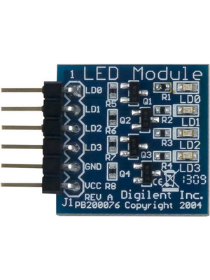 Digilent - 410-076 PMODLED - PmodLED, Module, GPIO, 410-076 PMODLED, Digilent