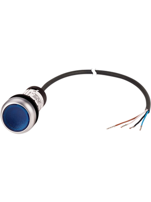 Eaton - C22-DL-B-K10-24-P62 - Illuminated pushbutton actuator, 1 make contact (NO), 4-wire cable, C22-DL-B-K10-24-P62, Eaton