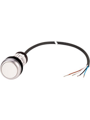 Eaton - C22-DR-W-K10-P62 - Pushbutton flush, 1 make contact (NO), 4-wire cable, C22-DR-W-K10-P62, Eaton