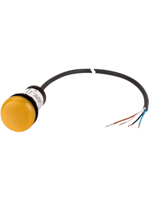 Eaton - C22-L-Y-24-P62 - Indicator light, 4-wire cable, C22-L-Y-24-P62, Eaton