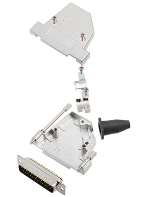 Encitech Connectors - DTSL25-LJSRG-S-DMP-K - D-Sub plug kit 25P, DTSL25-LJSRG-S-DMP-K, Encitech Connectors