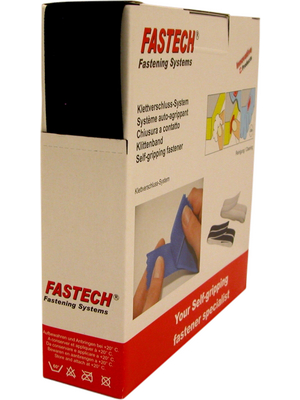 Fastech - B20-STD999910 - Hook-and-loop fastener black 20 mmx10.0 m PU=Reel of 10 meter, B20-STD999910, Fastech