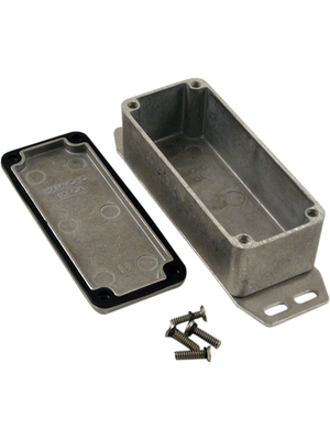 Hammond - 1590WAF - Metal enclosure, Natural aluminum, 38.5 x 92.5 x 31 mm, Die cast aluminium, IP 65, 1590W, 1590WAF, Hammond