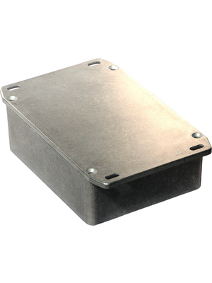 Hammond - 1590WBBSFL - Metal enclosure, Natural aluminum, 94 x 119.5 x 42.1 mm, Die cast aluminium, IP 65, 1590W, 1590WBBSFL, Hammond