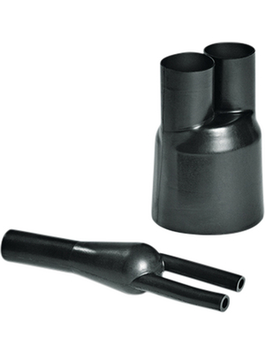 HellermannTyton - 216-3-B8W PO-X BK - Heat Shrink Breakout Boots 2, 216-3-B8W PO-X BK, HellermannTyton