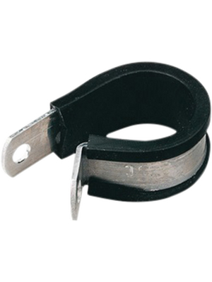 HellermannTyton - ALU 4 C - Cable Clamp 5.2 mm -20...+80 C black ? 3.2 mm Aluminium/chloropene - 211-15040, ALU 4 C, HellermannTyton
