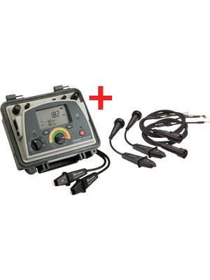 Megger - DLRO10HD + DH4-C PROBE 1,5M LEADS - Ohmmeter,  Ohm max. 2500, Ohm resolution 0.01, DLRO10HD + DH4-C PROBE 1,5M LEADS, Megger