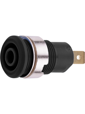Staeubli Electrical Connectors - SLB4-F BLACK - Safety socket ? 4 mm black CAT III N/A, SLB4-F BLACK, St?ubli Electrical Connectors
