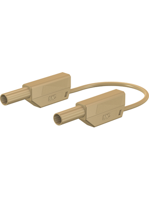 Staeubli Electrical Connectors - XVS-410/EVO 25cm braun/brown - Test lead ? 4 mm brown 25 cm 1 mm2 CAT II / CAT III, XVS-410/EVO 25cm braun/brown, St?ubli Electrical Connectors