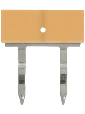 Omron Industrial Automation - PYDN-6.2-020Y - Short bar;Short bar, yellow, Pitch=6.2 mm, Poles=2, PYDN-6.2-020Y, Omron Industrial Automation