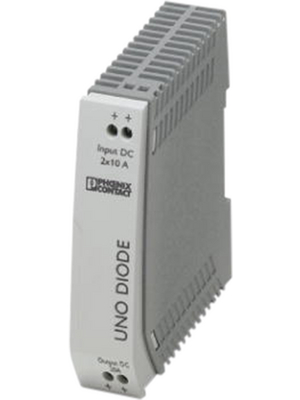 Phoenix Contact - UNO-DIODE/5-24DC/2X10/1X20 - Redundancy Module 20 A, UNO-DIODE/5-24DC/2X10/1X20, Phoenix Contact